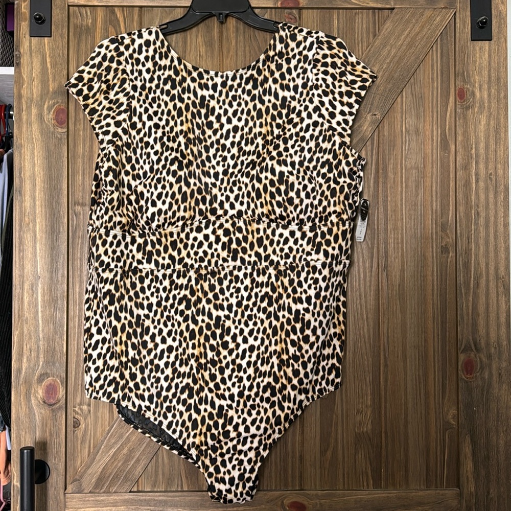 Torrid Cheetah one piece Swim Suit